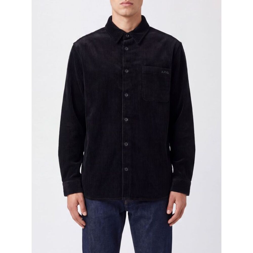 A.P.C. Men A.P.C. Short Corduroy Shirt Jacket With Patch Pockets